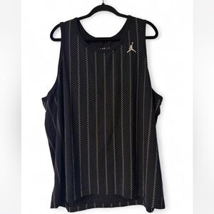 Jordan Black Tank Top with Silver Accents